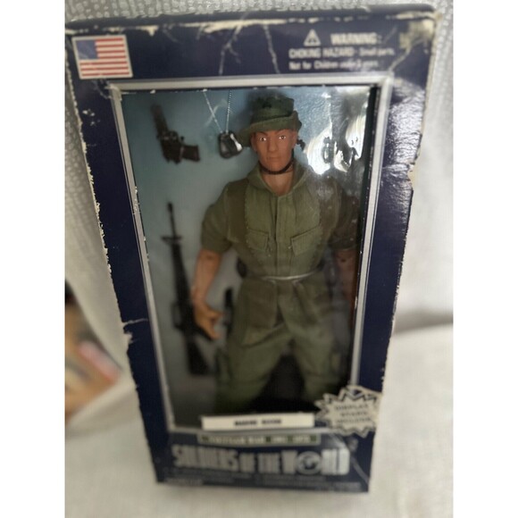 vintage 1998 Soldiers of the World 12” Marine Recon figure, sealed box - Picture 1 of 7